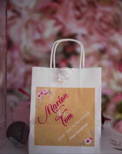 Sac en craft personnalisé pour mariage