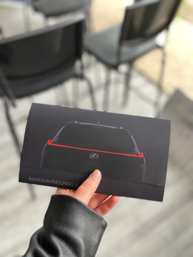 Carton d'invitation 3 volets soft touch