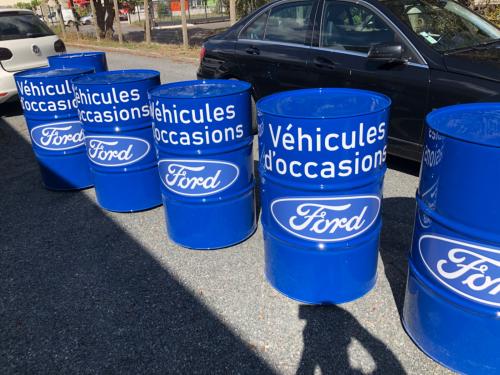 Marquage de bidon décoratif