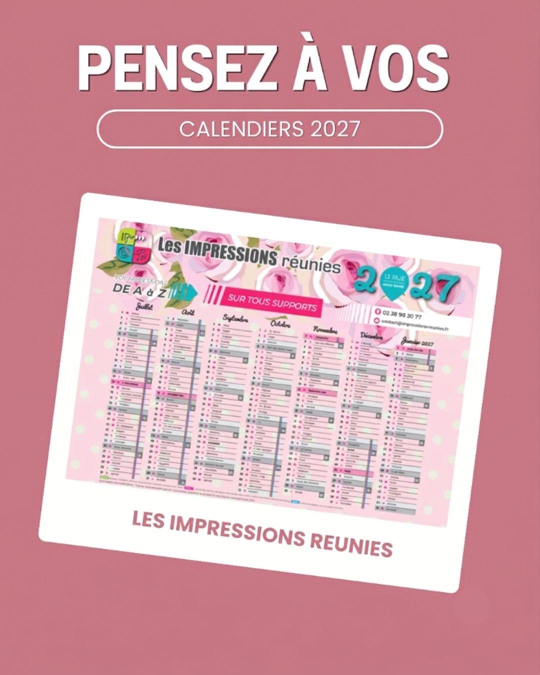 Calendriers 2027